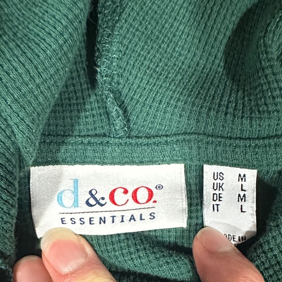 Teal Hooded Lightweight Sweatshirt - Picture 6 of 9